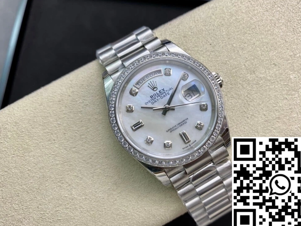 Bezel Day Diamond-set EW Date 128396TBR-0005 Rolex Factory 0419